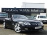 USED 2008 MERCEDES-BENZ SL 3.5 SL350 2d AUTO 272 BHP BEAUTIFULLY PRESENTED IN OBSIDIAN BLACK METALLIC with RED LEATHER & BLACK ASH WOOD TRIM, THIS MERCEDES SL350 HAS ££££'s OF EXTRAS inc. Panoramic glass vario roof , Parktronic, Telephone pre-wiring with hands-free, CD Changer - 6 disc, 7G-Tronic Sport w/gearshift paddles, Bi-Xenon headlamps