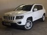 USED 2013 63 JEEP COMPASS 2.4 LIMITED 5d AUTO 168 BHP 4WD LEATHER PRIVACY FACELIFT MODEL 4WD. STUNNING WHITE WITH FULL BLACK LEATHER TRIM. ELECTRIC HEATED SEATS. CRUISE CONTROL. 18 INCH ALLOYS. COLOUR CODED TRIMS. PRIVACY GLASS. REVERSING CAMERA. BLUETOOTH PREP. MULTIMEDIA SCREEN. CLIMATE CONTROL. TRIP COMPUTER. R/CD PLAYER. MFSW. MOT 05/18. ONE PREV OWNER. FULL SERVICE HISTORY. PRISTINE CONDITION. FCA FINANCE APPROVED DEALER. TEL 01937 849492.