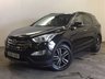 USED 2014 14 HYUNDAI SANTA FE 2.2 PREMIUM SE CRDI 5d AUTO 194 BHP 7 SEATER SAT NAV LEATHER ONE OWNER FSH NEW SHAPE. 4WD. 7 SEATER. SATELLITE NAVIGATION. PANORAMIC SUNROOF. STUNNING BLACK MET WITH FULL BLACK LEATHER TRIM. ELECTRIC HEATED SEATS. CRUISE CONTROL. 19 INCH ALLOYS. COLOUR CODED TRIMS. PRIVACY GLASS. PARKING SENSORS. PARK ASSIST. REVERSING CAMERA. BLUETOOTH PREP. CLIMATE CONTROL. TRIP COMPUTER. R/CD PLAYER. MFSW. TOWBAR. MOT 06/18. ONE OWNER FROM NEW. FULL SERVICE HISTORY. PRISTINE CONDITION. FCA FINANCE APPROVED DEALER. TEL 01937 849492