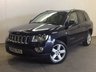 USED 2012 62 JEEP COMPASS 2.1 CRD LIMITED 4WD 5d 161 BHP SAT NAV LEATHER PRIVACY 4WD. SATELLITE NAVIGATION. STUNNING BLUE MET WITH FULL BLACK LEATHER TRIM. ELECTRIC HEATED SEATS. CRUISE CONTROL. 18 INCH ALLOYS. COLOUR CODED TRIMS. PARKING SENSORS. BLUETOOTH PREP. CLIMATE CONTROL. TRIP COMPUTER. 6 SPEED MANUAL. R/CD PLAYER. MFSW. TOWBAR. MOT 06/18. PRISTINE CONDITION. FCA FINANCE APPROVED DEALER. TEL 01937 849492.