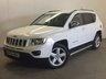 USED 2012 62 JEEP COMPASS 2.1 CRD LIMITED 4WD 5d 161 BHP LEATHER SIDE BARS PRIVACY 4WD. STUNNING WHITE WITH FULL BLACK LEATHER TRIM. ELECTRIC HEATED SEATS. CRUISE CONTROL. SIDE BARS. 18 INCH ALLOYS. COLOUR CODED TRIMS. PRIVACY GLASS. BLUETOOTH PREP. CLIMATE CONTROL. TRIP COMPUTER. 6 SPEED MANUAL. R/CD PLAYER. MFSW. MOT 02/18. PRISTINE CONDITION. FCA FINANCE APPROVED DEALER. TEL 01937 849492.