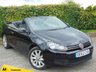 USED 2012 62 VOLKSWAGEN GOLF 1.6 SE TDI BLUEMOTION TECHNOLOGY 2d CONVERTIBLE 128 POINT AA INSPECTED & 12 MONTHS FREE AA MEMBERSHIP