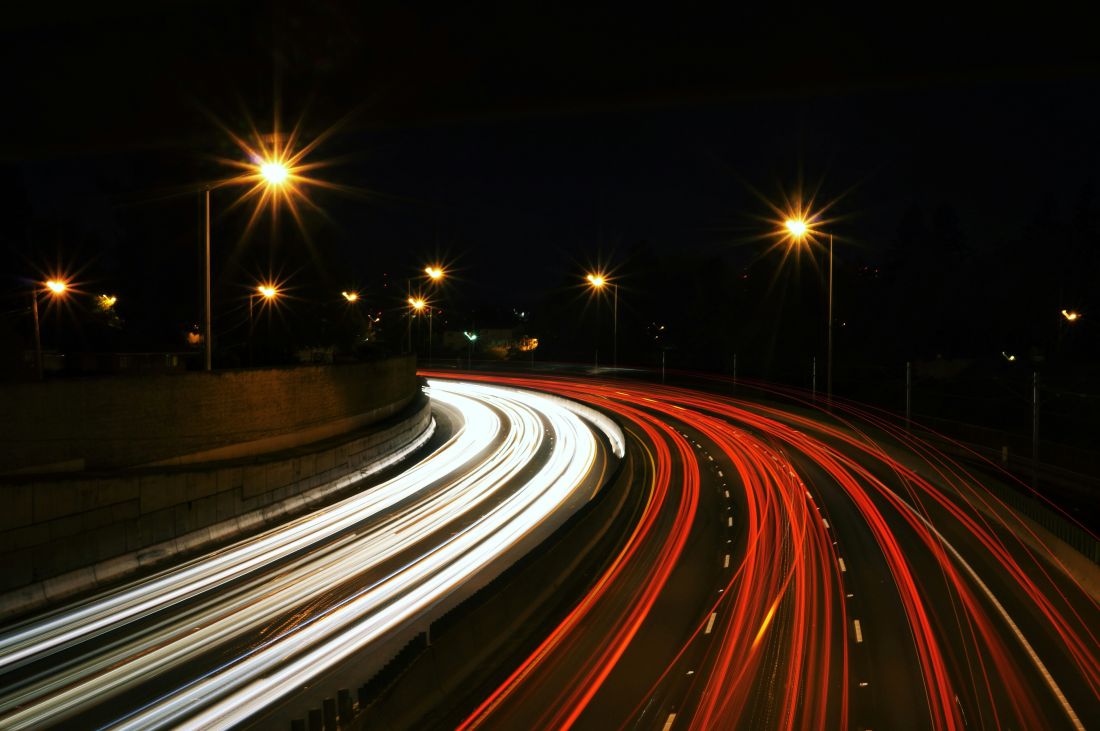Cars driving on motorway