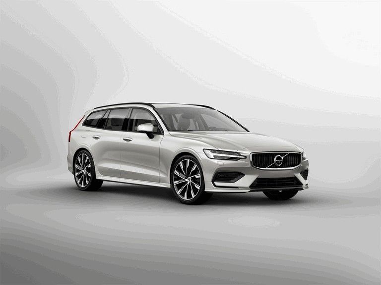 silver volvo v60