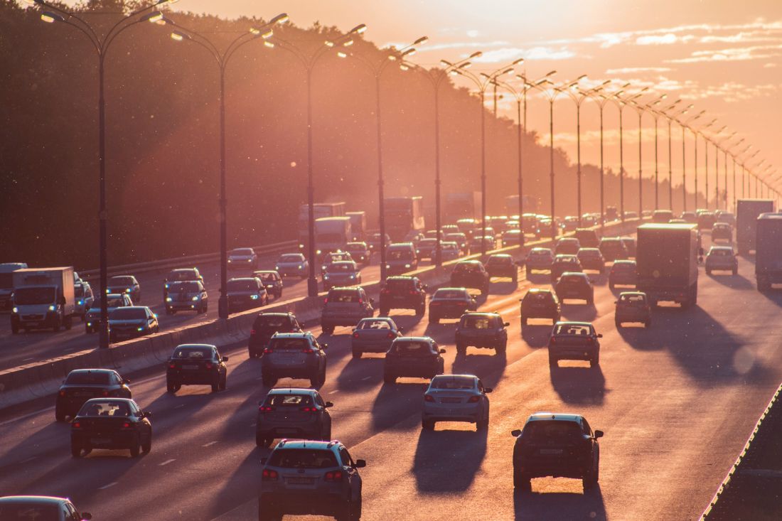 Used Cars Driving on Motorway