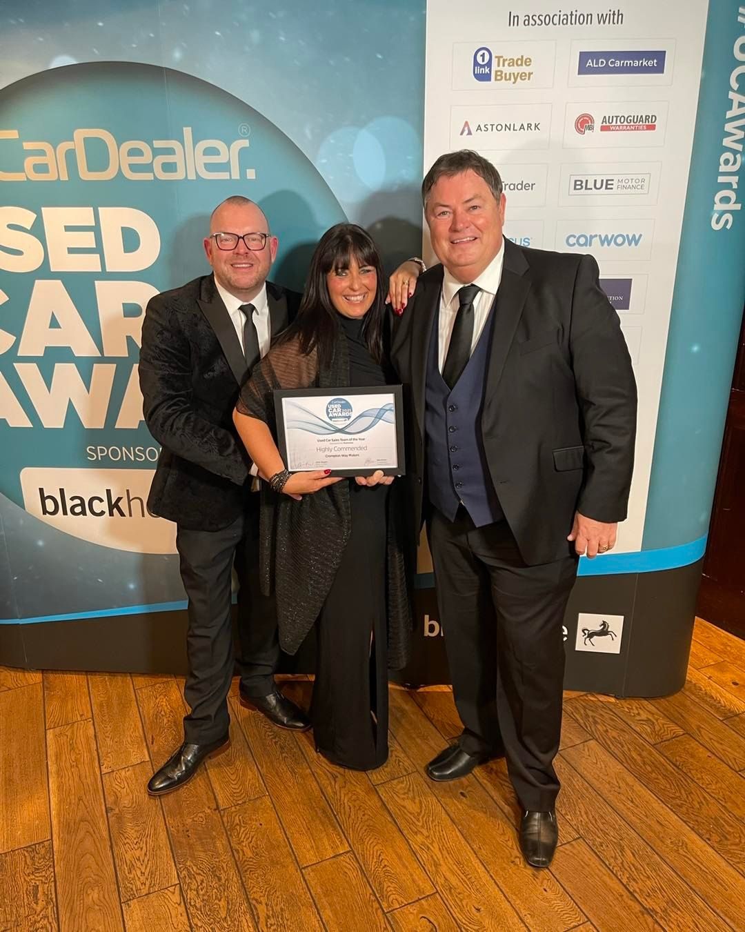 Team CWM Used Car Sales Team Of The Year Highly Commended Used Car