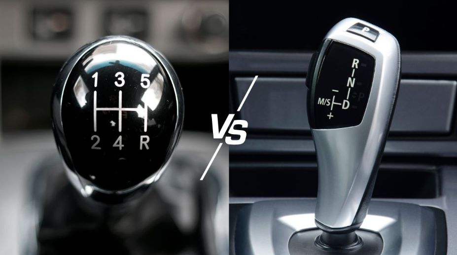 A manual vs automatic gear stick
