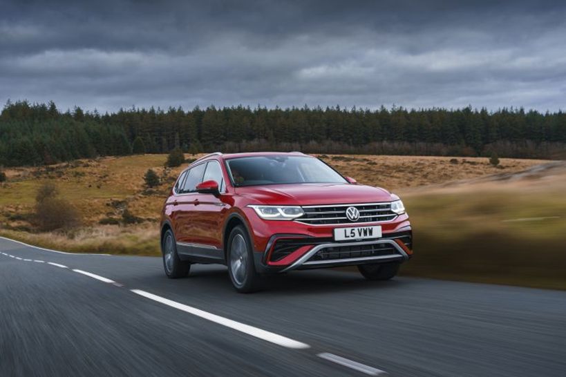 A Red Volkswagen Tiguan