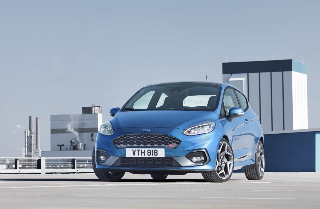 Blue Ford Fiesta