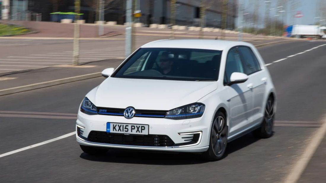 White Volkswagen Golf