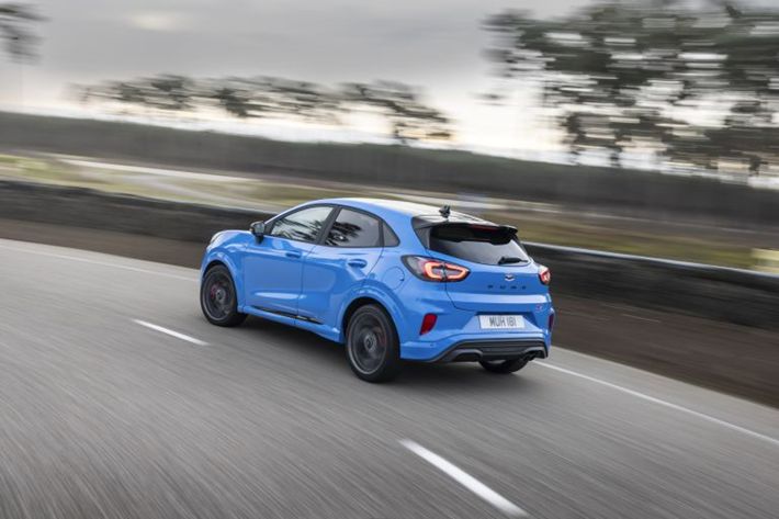 A Blue Ford Puma