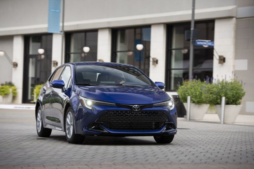 A Blue Toyota Corolla