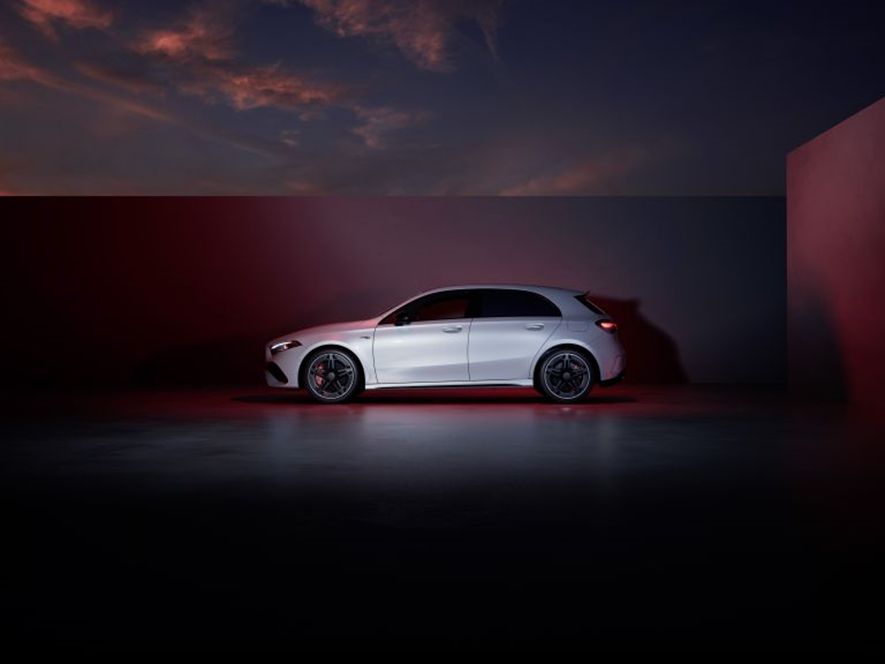 A White Mercedes A Class