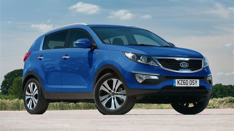 Blue Kia Sportage