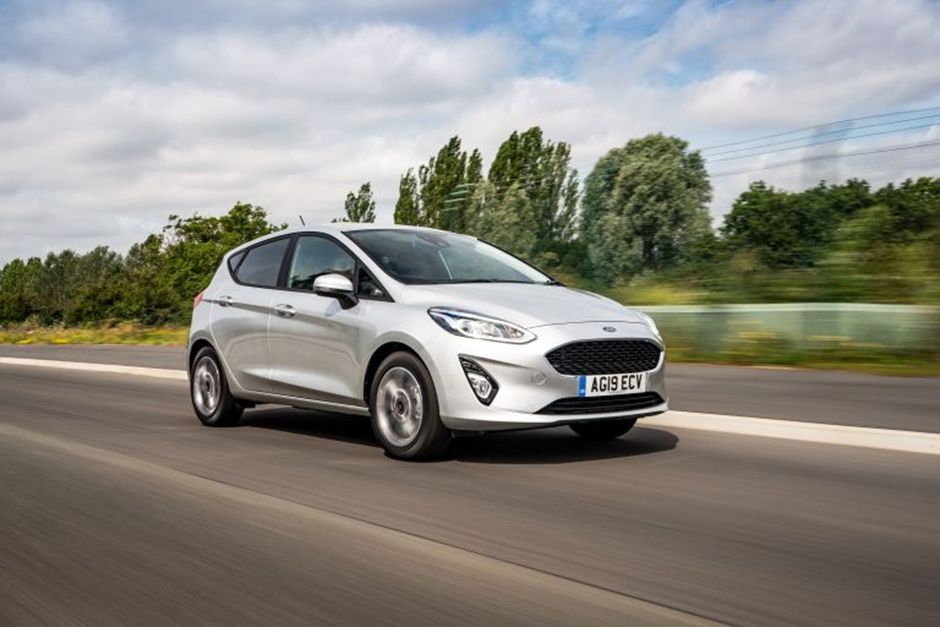 A Silver Ford Fiesta