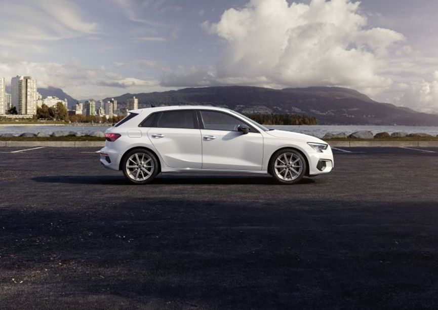 A White Audi A3