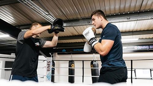Johnny Fisher training