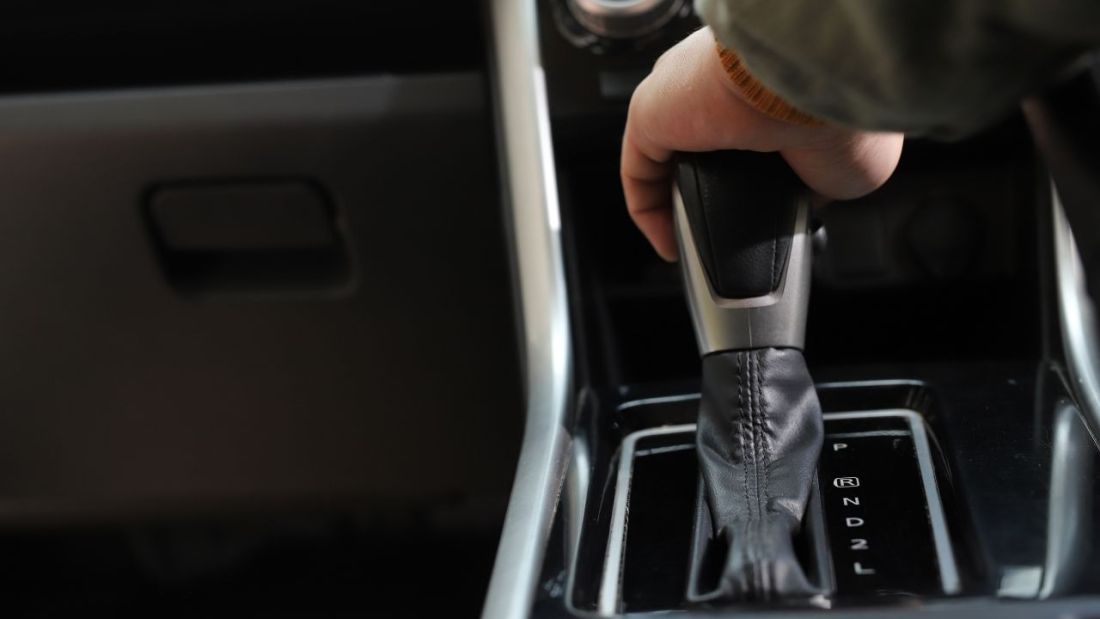 An Automatic Gear Stick in a Car