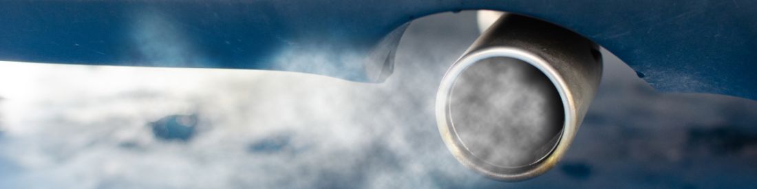 Car exhaust blowing emissions.