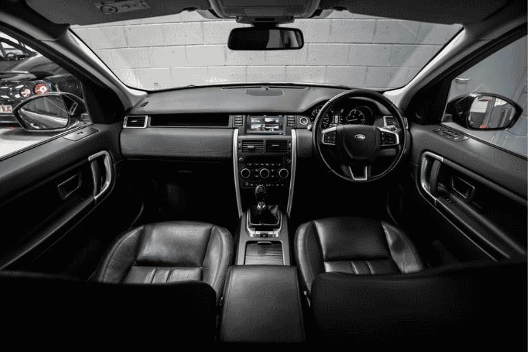 Sleek interior of a Land Rover Discovery Sport