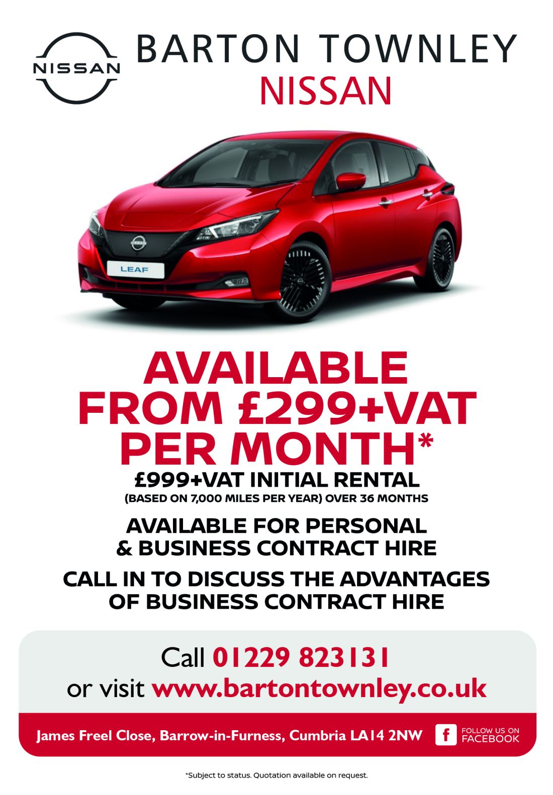 BARTON TOWNLEY CONTACT HIRE Barton Townley Ltd