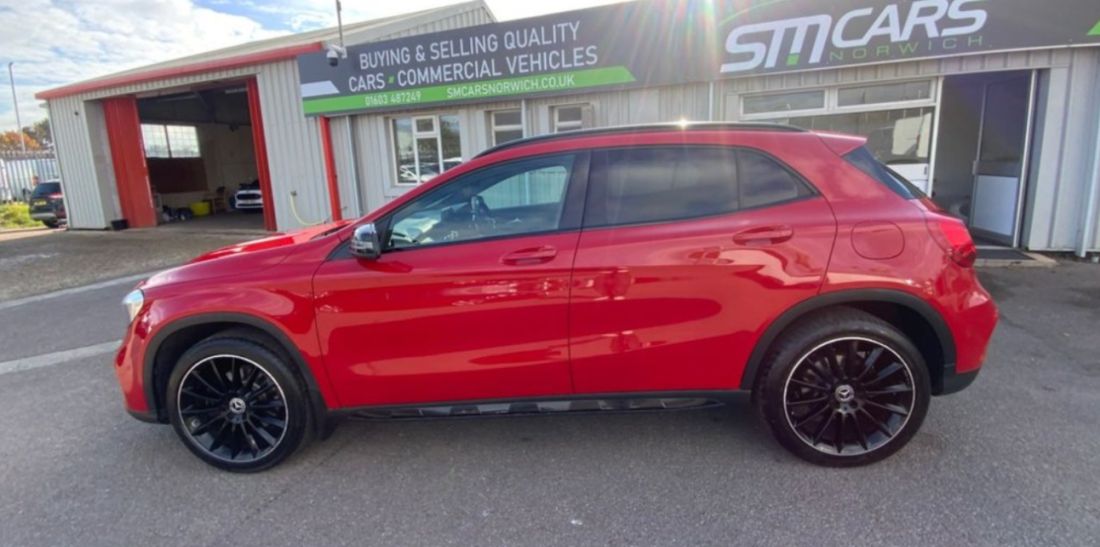 A Red Car From the Side