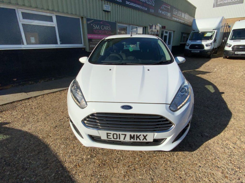 A White Ford Fiesta