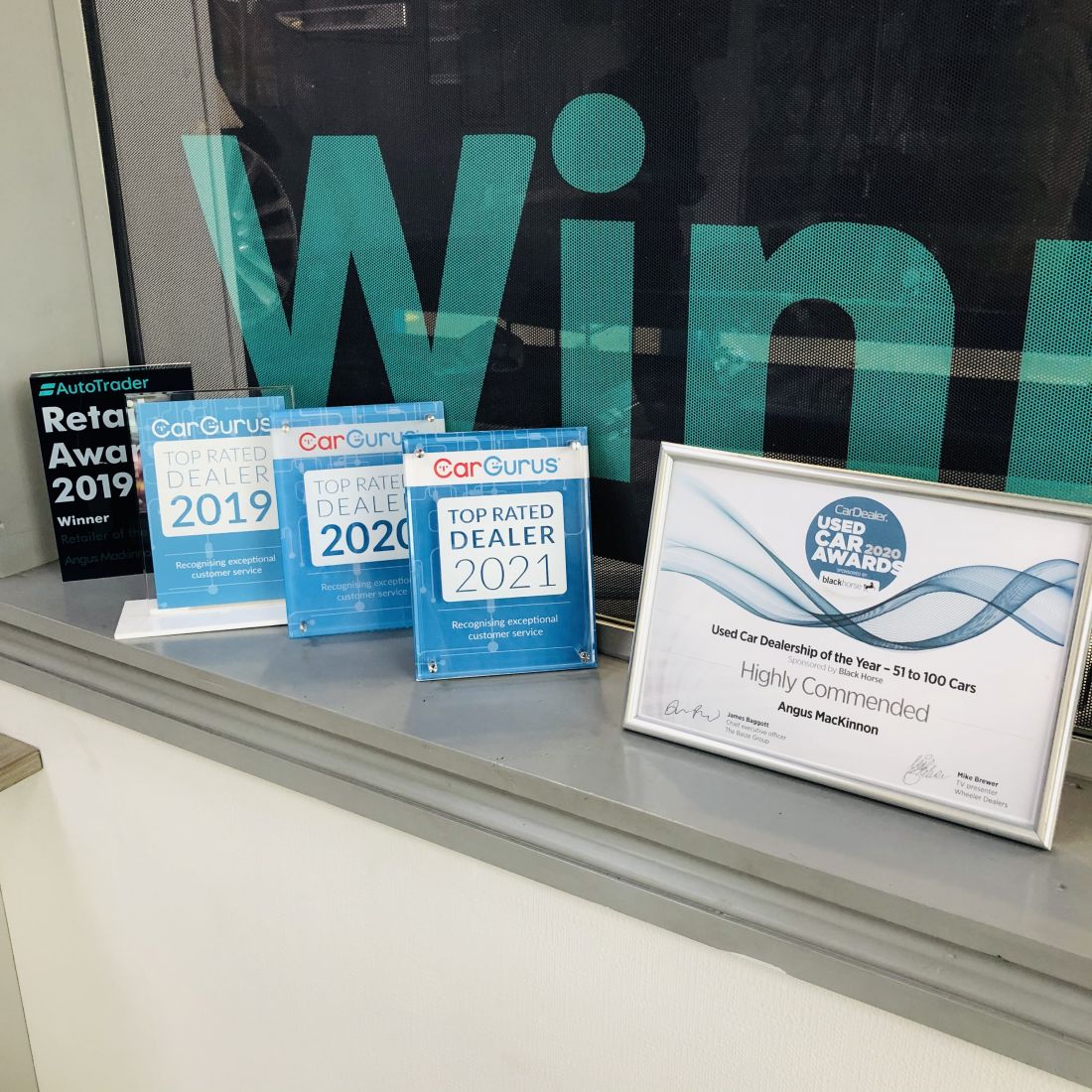 Another award to add to our shelf...