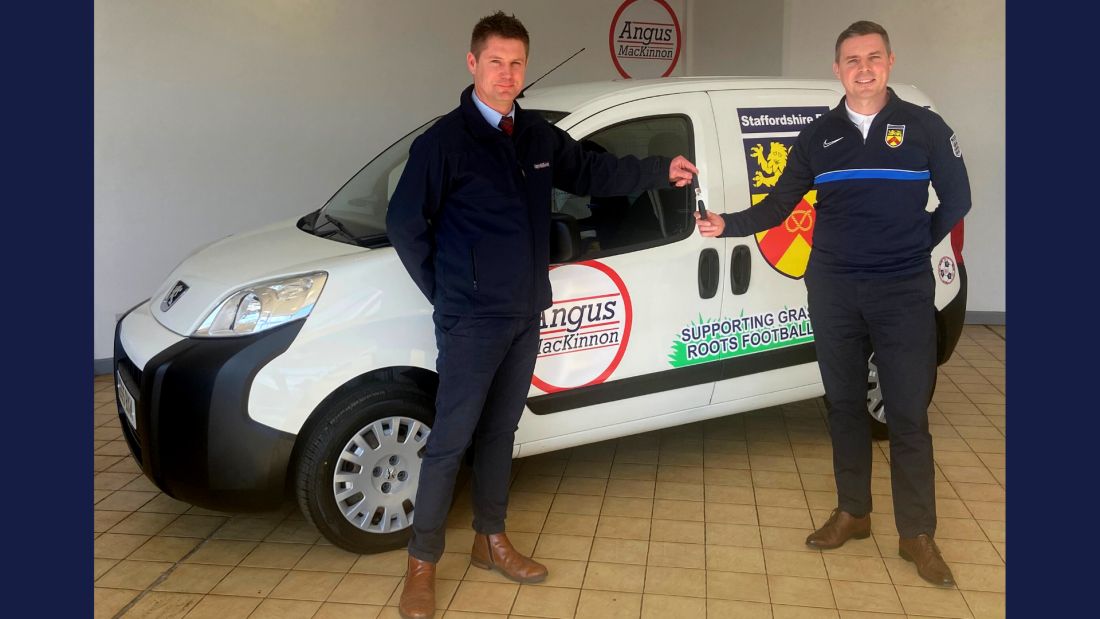 We donated a vehicle to the Staffordshire Football Association