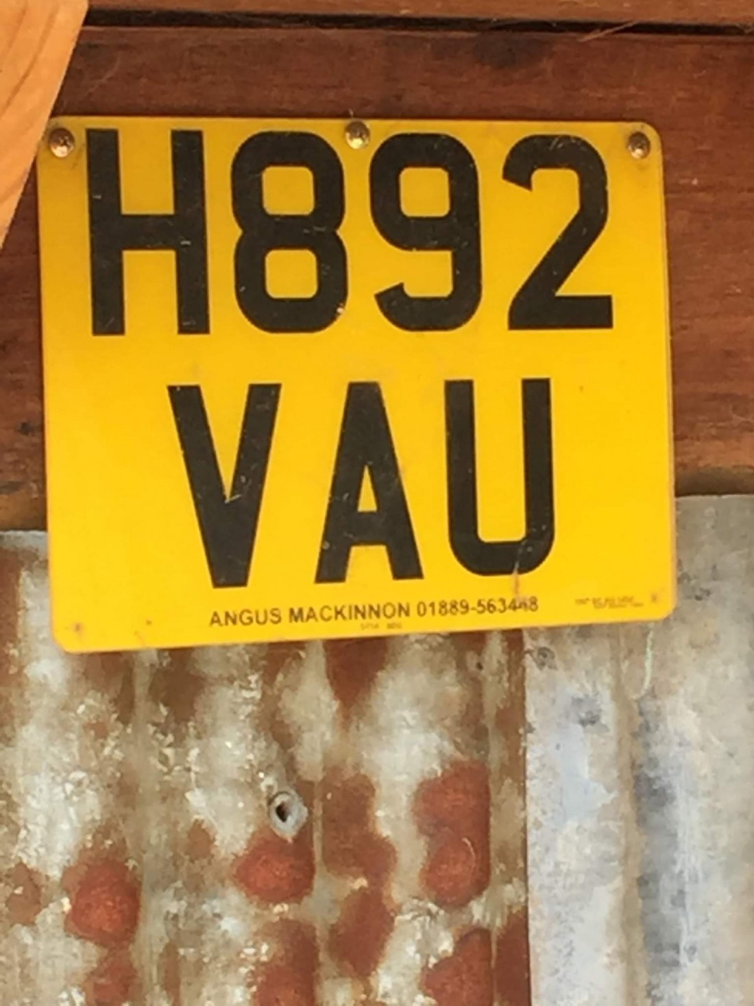 "Koala-ty" used cars - AMK registration plate found in Australia!