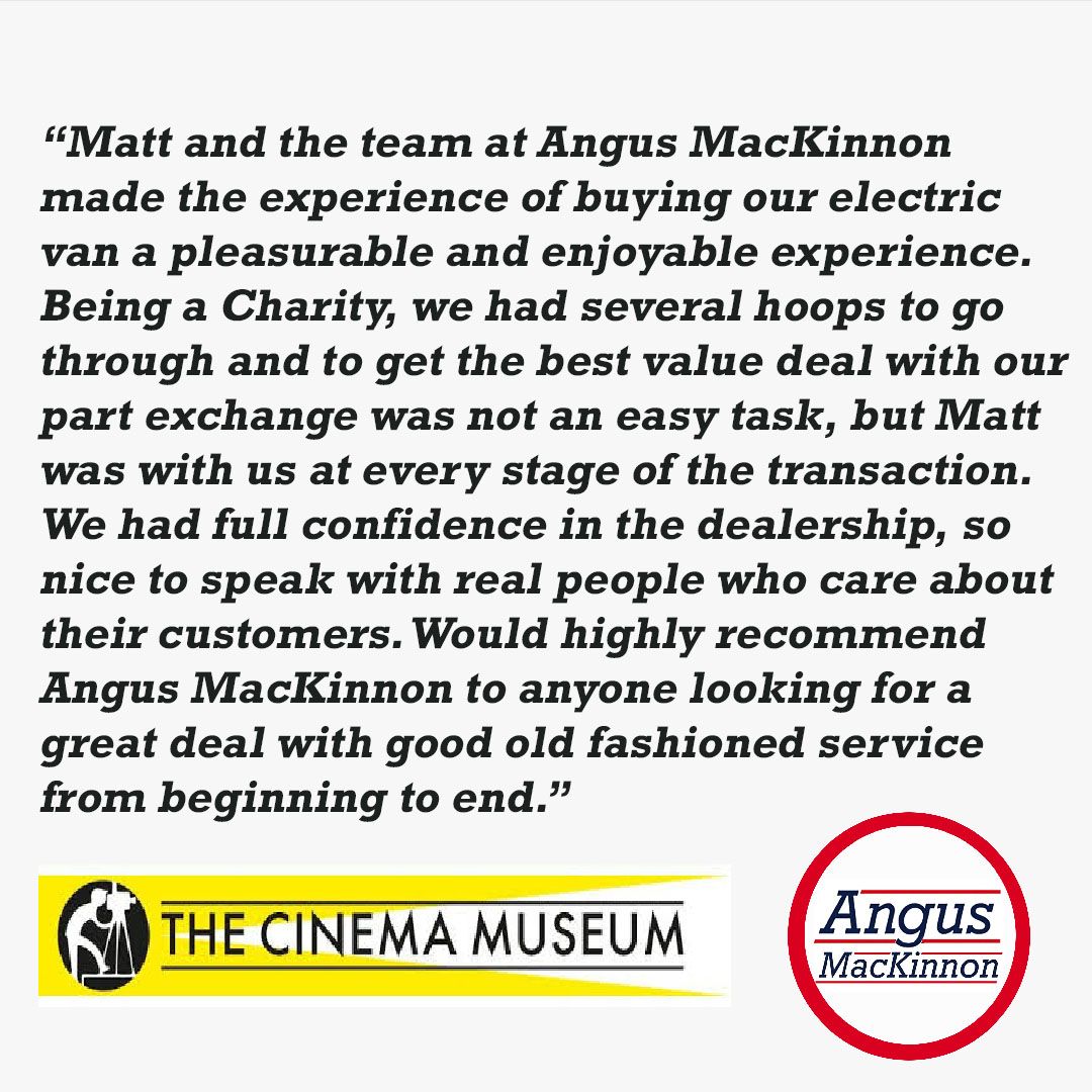 A fantastic Review received from the Cinema Museum in London. 