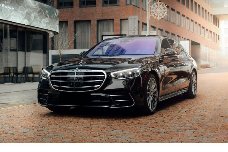 black mercedes s-class
