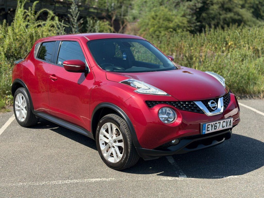 Red Nissan Juke compact SUV with ceramic coating for sale at Mersea Cars Colchester Essex
