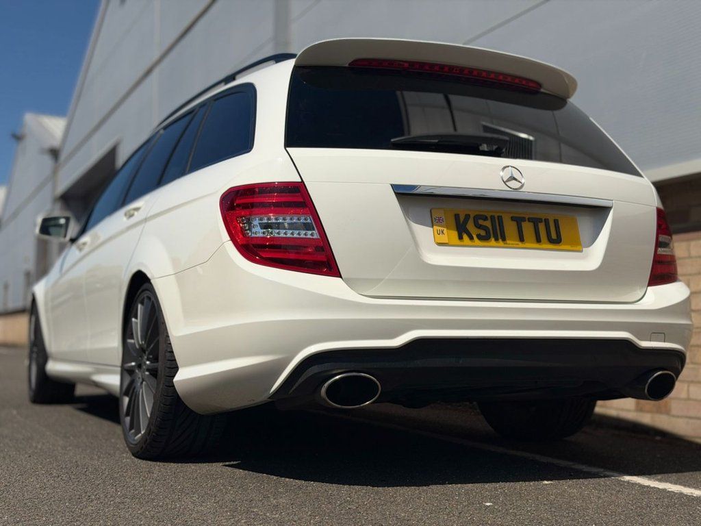 White Mercedes C350 Edition 125 Estate for sale at MCS Performance Colchester