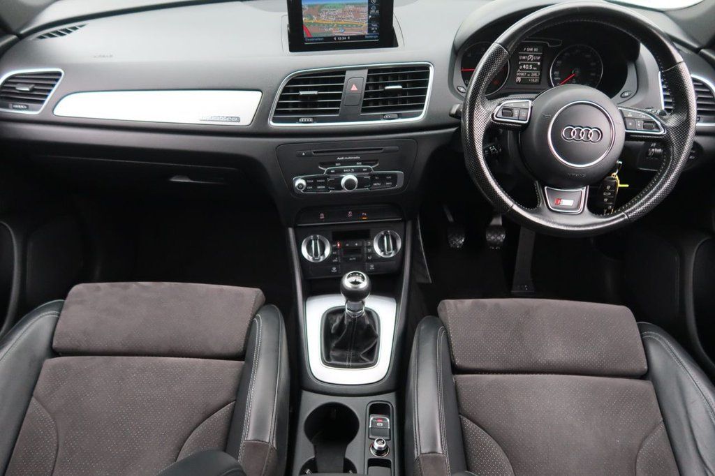 Inside of an Audi Q3