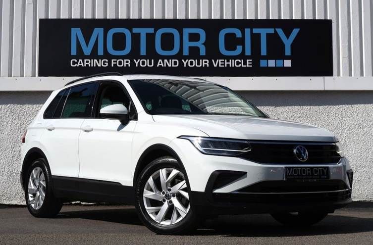 The Volkswagen Tiguan, showcasing its sleek design and modern features.