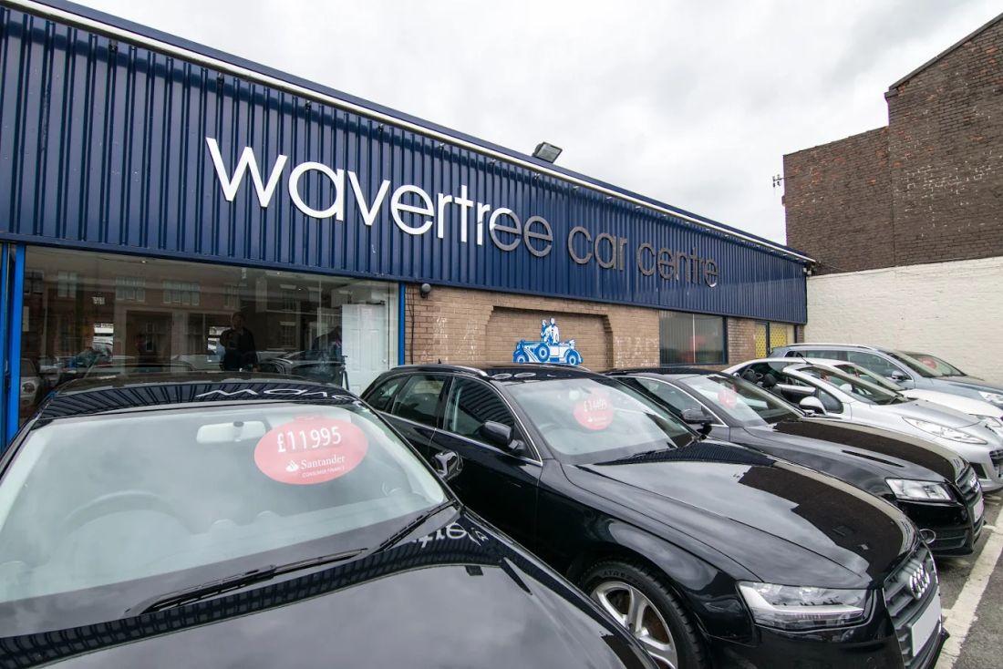 Forecourt display at Wavertree Car Centre in Liverpool