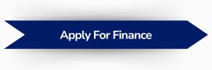 Blue ribbon-shaped banner with white text reading ‘Apply For Finance'