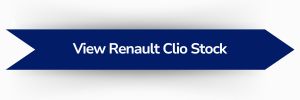 Blue banner button with text reading “View Renault Clio Stock”.