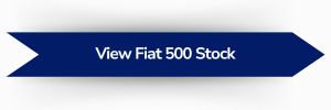 Blue banner button with text reading “View Fiat 500 Stock”.