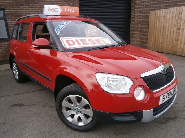 2011 61 Skoda Yeti 2.0 S TDI CR 4X4 5d 109 BHP