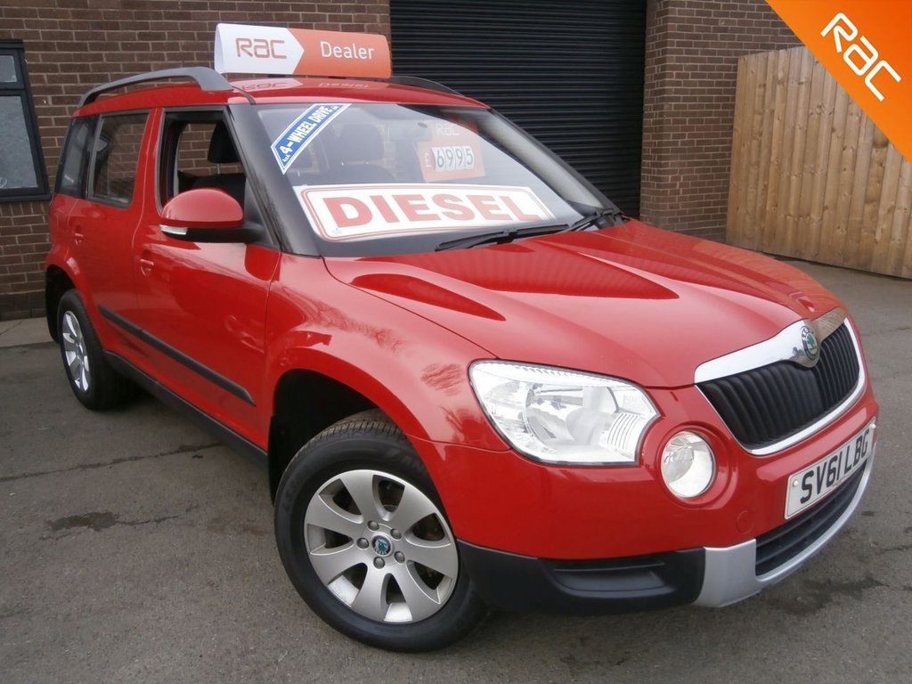 USED 2011 61 SKODA YETI 2.0 S TDI CR 4X4 5d 109 BHP **SERVICE HISTORY inc BELT**