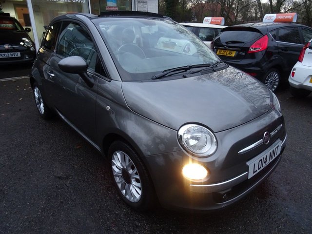 2014 14 Fiat 500 1.2 CONVERTIBLE LOUNGE DUALOGIC 3d SEMI-AUTO 69 BHP