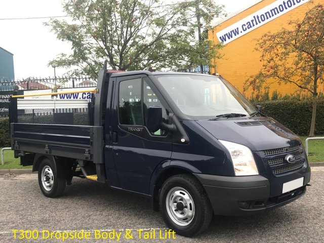 2013 63 Ford Transit 100 T300 SWB Dropside+Tailift Alloy body Low Mileage Ex Lease SRW Delivery TBA