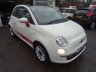 USED 2009 59 FIAT 500 1.2 CONVERTIBLE LOUNGE 3d 69 BHP Convertible, 2 x New Tyres, Great on fuel! Only &pound;30 Road Tax! Just Serviced, MOT until November 2017