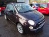 USED 2014 14 FIAT 500 1.2 CONVERTIBLE LOUNGE 3d 69 BHP Convertible, Great on fuel! Only &pound;30 Road Tax! One Lady Owner from new, Full Service History + Just Serviced by ourselves