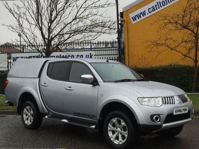 2013 13 Mitsubishi L200  L200 Warrior II 2.5l D/Cab Truckman Top Pickup 4wd LTD OFFER NO VAT TO PAY 