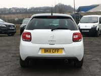 USED 2011 11 CITROEN DS3 1.6 DSTYLE HDI 3d  STUNNING WHITE, ONLY 20 POUNDS ROAD TAX, SERVICE HIST,