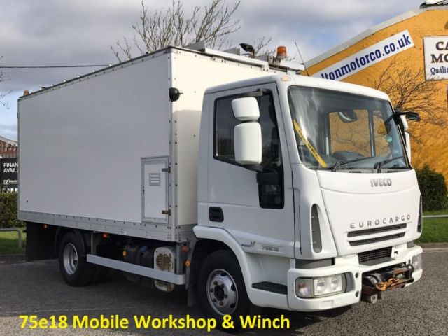 2007 07 Iveco-Ford Eurocargo 75E18 [ Mobile Workshop & Winch] Box van Euro-5 Low mileage Free Uk Delivery 