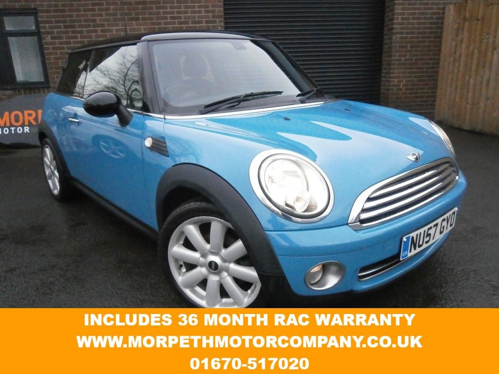 USED 2007 57 MINI HATCH COOPER 1.6 COOPER 3d 118 BHP ***COMPLETE WITH 36 MONTH RAC WARRANTY***